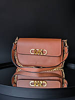 Michael Kors Parker Medium Logo Crossbody Bag Brown 25x16x9 см