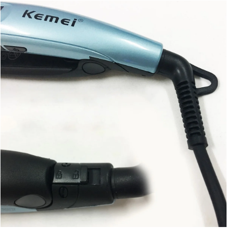 Электрический утюжок для выравнивания волос керамический выпрямитель для всех видов волос Kemei ZFQ-KM-9621. - фото 2 - id-p2008247359