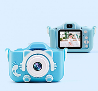 Цифровой детский фотоаппарат Котик с высоким качеством изображения Kidds GM-20 игрушка для детей.