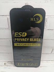 Захисне скло Apple IPhone 12/12 Pro Full cover Privacy чорний