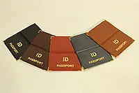 Обложка ID Паспорт, водительские права, карты 3 цвета кожзам
