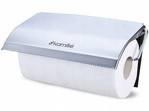 Тримач для паперових рушників Kamille d-26,5 х 13,5 см із хромованої сталі KM-8818