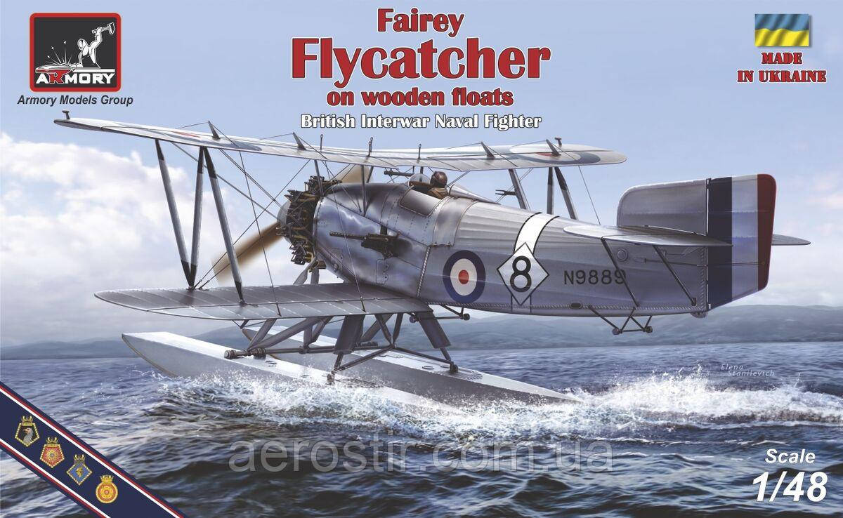 Fairey Flycatcher British Interwar FAA Floatplane Fighter, Early (Wooden) 1/48 Armory 48003, фото 1