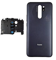 Задняя крышка Xiaomi Redmi 9/Poco M2 (со стеклом камеры) Dark Grey