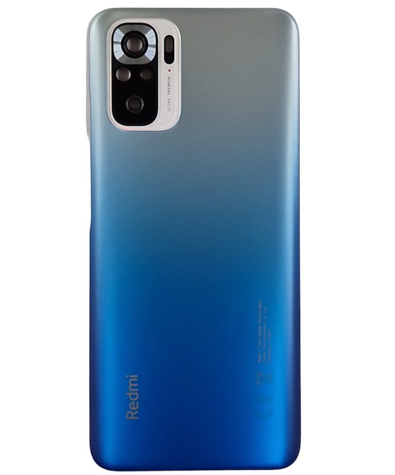 Задня кришка для Xiaomi Redmi Note 10 / Note 10s (зі склом камери) Blue, фото 1