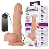 Вібратор Beautiful Encounter Zebulon Vibrator Flesh, 19,4 см, фото 3