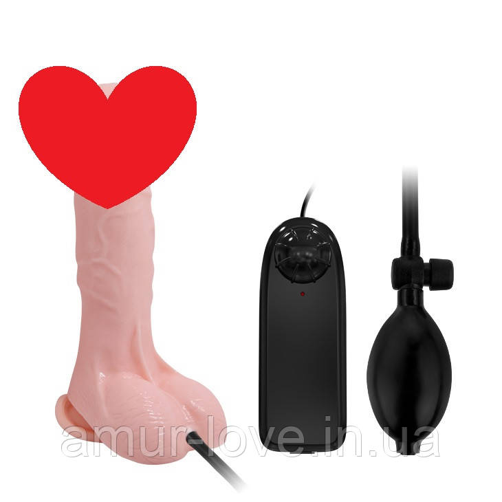 Вібратор Inflatable Dong, 18,8 см, фото 1
