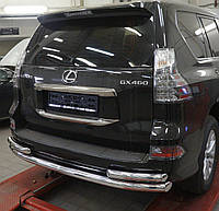 Защита заднего бампера на Lexus GX c 2014+ d60\60 mm дуги на лексус