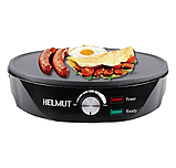 Настільна млинниця HM-528, Млинниця електрична, електросковородка Helmut 30 см, фото 2