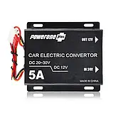 Автомобільний понижувальний перетворювач напруги, Інвертор PowerOne Plus DC/DC з 24v на 12v потужність 5A, фото 9