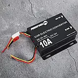 Автомобільний понижувальний перетворювач напруги, Інвертор PowerOne Plus DC/DC з 24v на 12v потужність 10A, фото 9