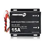 Автомобільний понижувальний перетворювач напруги, Інвертор PowerOne Plus DC/DC з 24v на 12v потужність 15A, фото 9