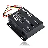 Автомобільний понижувальний перетворювач напруги, Інвертор PowerOne Plus DC/DC з 24v на 12v потужність 15A, фото 10