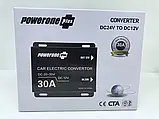 Автомобільний понижувальний перетворювач напруги, Інвертор PowerOne Plus DC/DC з 24v на 12v потужність 30A, фото 11