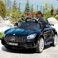 Детский электромобиль на аккумуляторе Mercedes M 4105 с пультом радиоуправления 3-8 лет автопокраска черный