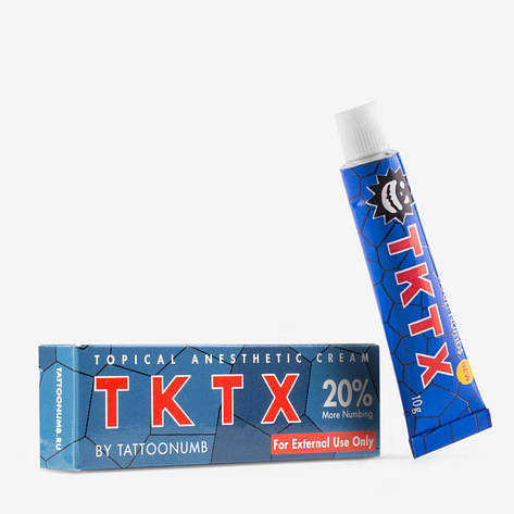 Первинна анестезія Крем анестетик TKTX 20% 10г, Синій, фото 1