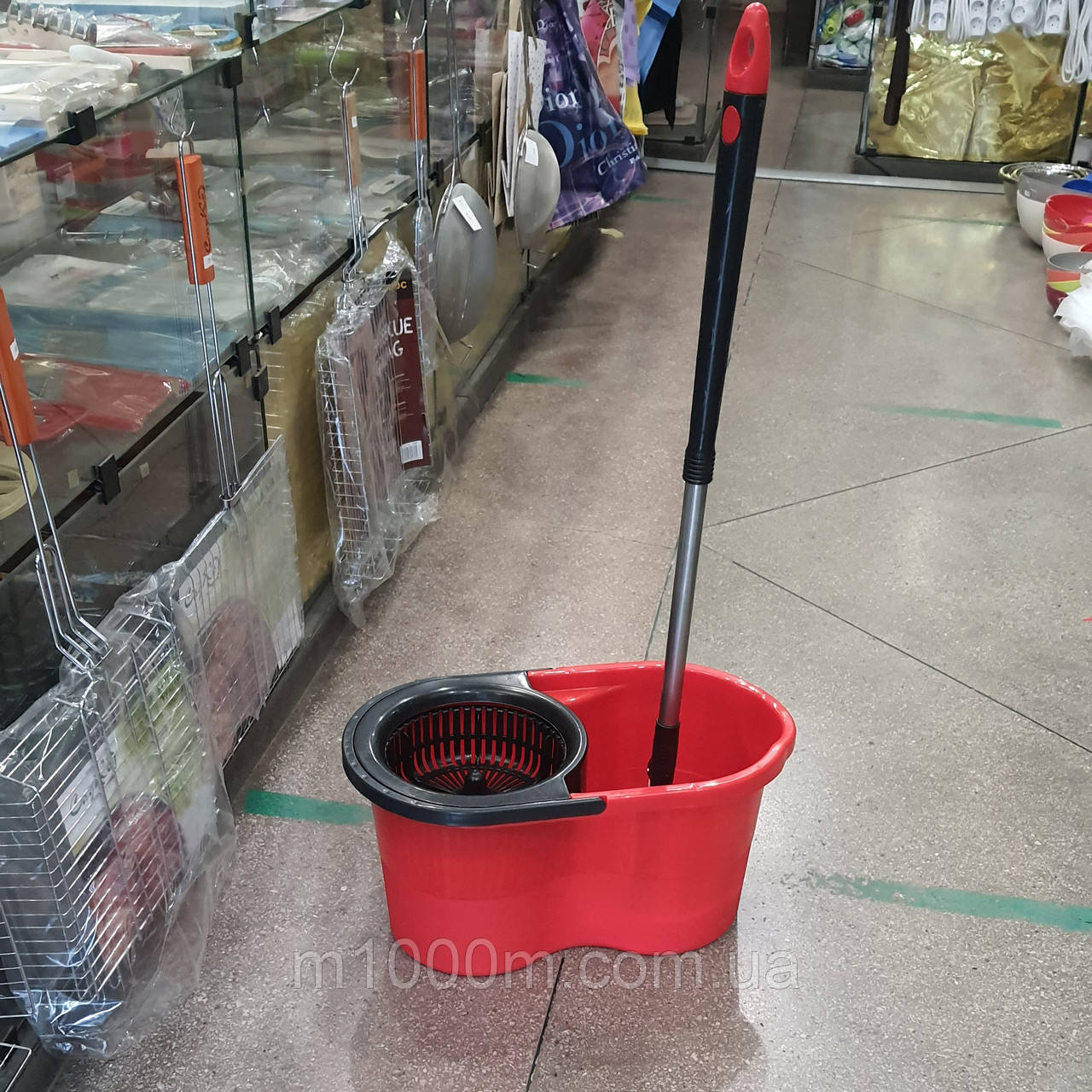 Набір Для прибирання Zambak Plastik (Швабра + відро із системою полоскання)