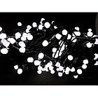 Гірлянда матова кулька 300 LED Холодний білий Чорний провід, фото 2