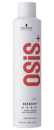 Лак для волосся екстрасильної фіксації Schwarzkopf Osis+ Session Extreme Hold Hairspray 300 мл, фото 1
