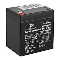 Акумулятор свинцево-кислотний LogicPower 12V - 5Ah AGM LPM