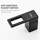 Змішувач для ванни на борт GAPPO G1117-6, чорний, фото 6