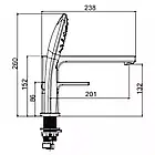 Змішувач для ванни на борт GAPPO G1117-6, чорний, фото 9