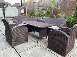 Уголок з штучного Ротангу Шоколадний