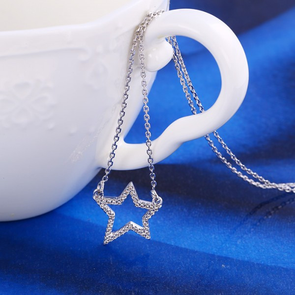 Кулон біжутерія зірка з блискучими каменями