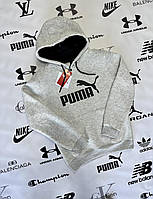 Чоловіча брендова тепла худі Puma (Пума), чоловіча зимова кофта. Кофти світшоти. Чоловічий одяг