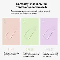 Триколірна база під макіяж Jomtam Contour Color Isolation, база — основа під макіяж для обличчя, фото 3