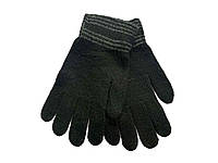 Мужские перчатки двойная в вязкая черные арт.1635 ТМ SILK BP