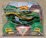 Оригінал Monster Jam Dragon Монстр-трак Зелений Дракон 1:24 Металевий кузов, фото 7