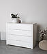 Білий комод "Орео" повністю з дерева з фурнітурою Blum, фото 4