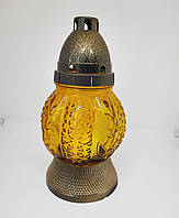 Лампадки для могил з декором скла