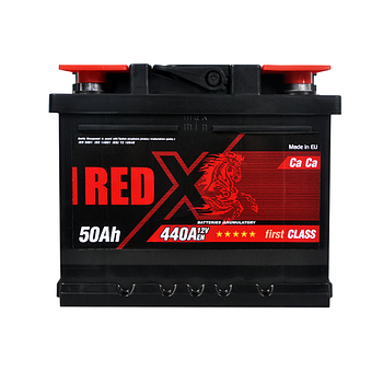 Автомобільний акумулятор RED X (LB1) 50Ah 440A R+