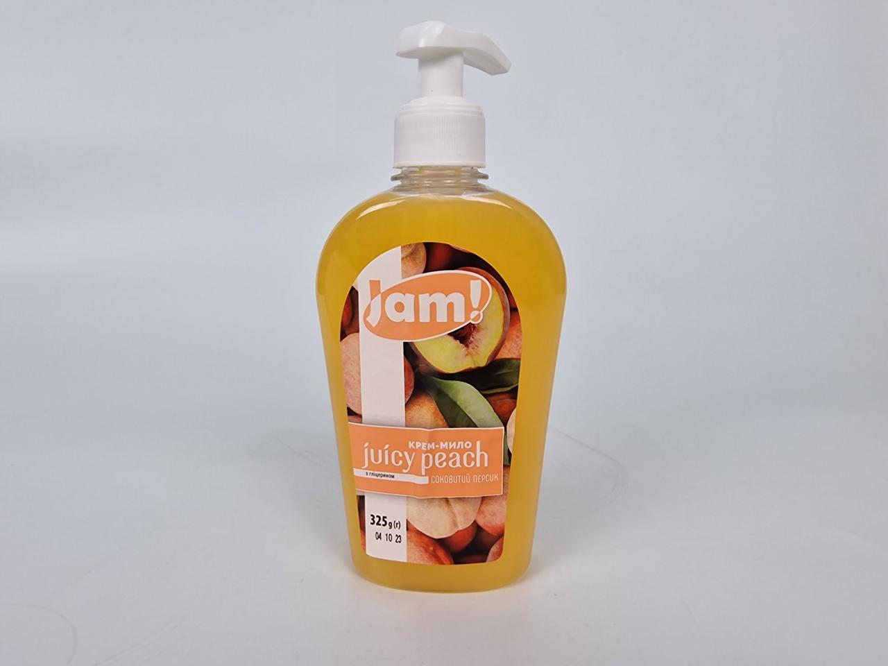 Мило-гель JAM! 325 г "Сочний Персик" з гліцерином (1 шт.), фото 1