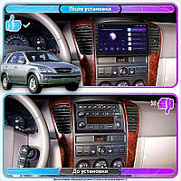 Lb Штатна магнітола для Kia Sorento I Рестайлінг 2006-2011 екран 9" 4/32Gb 4G Wi-Fi GPS Top