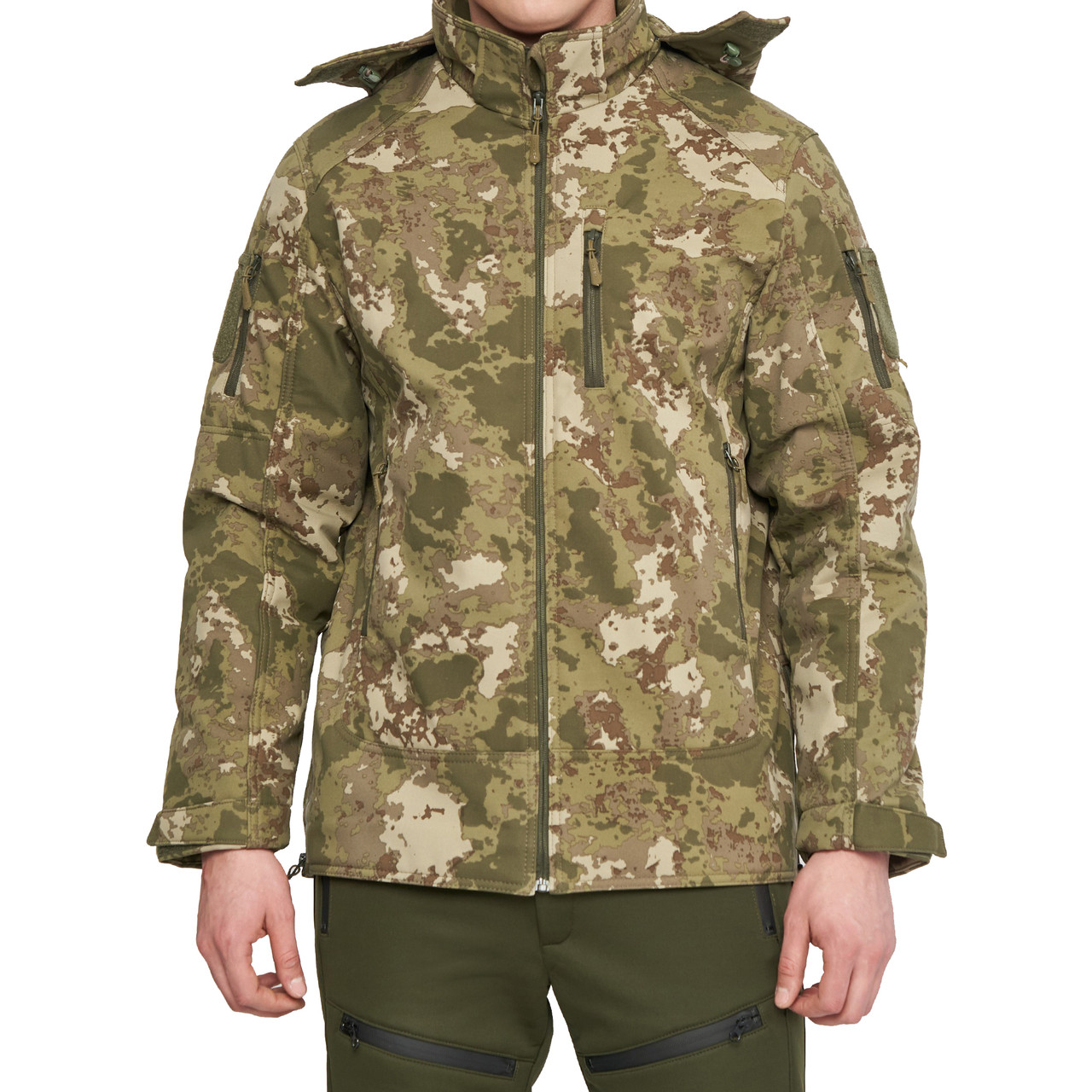 Чоловіча тактична курточка із 6 кишенями Combat Мультиком Soft Shell Туреччина Софтшел розмір S