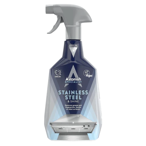 Засіб для чищення та полірування виробів з неіржавіючої сталі Astonish Stainless Stell & Shine 750 мл.