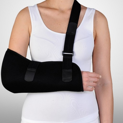 Бандаж косинка для підтримки руки під час перелому Orthopoint SL-01 Люкс, пов'язка для руки на гіпс Розмір XXL