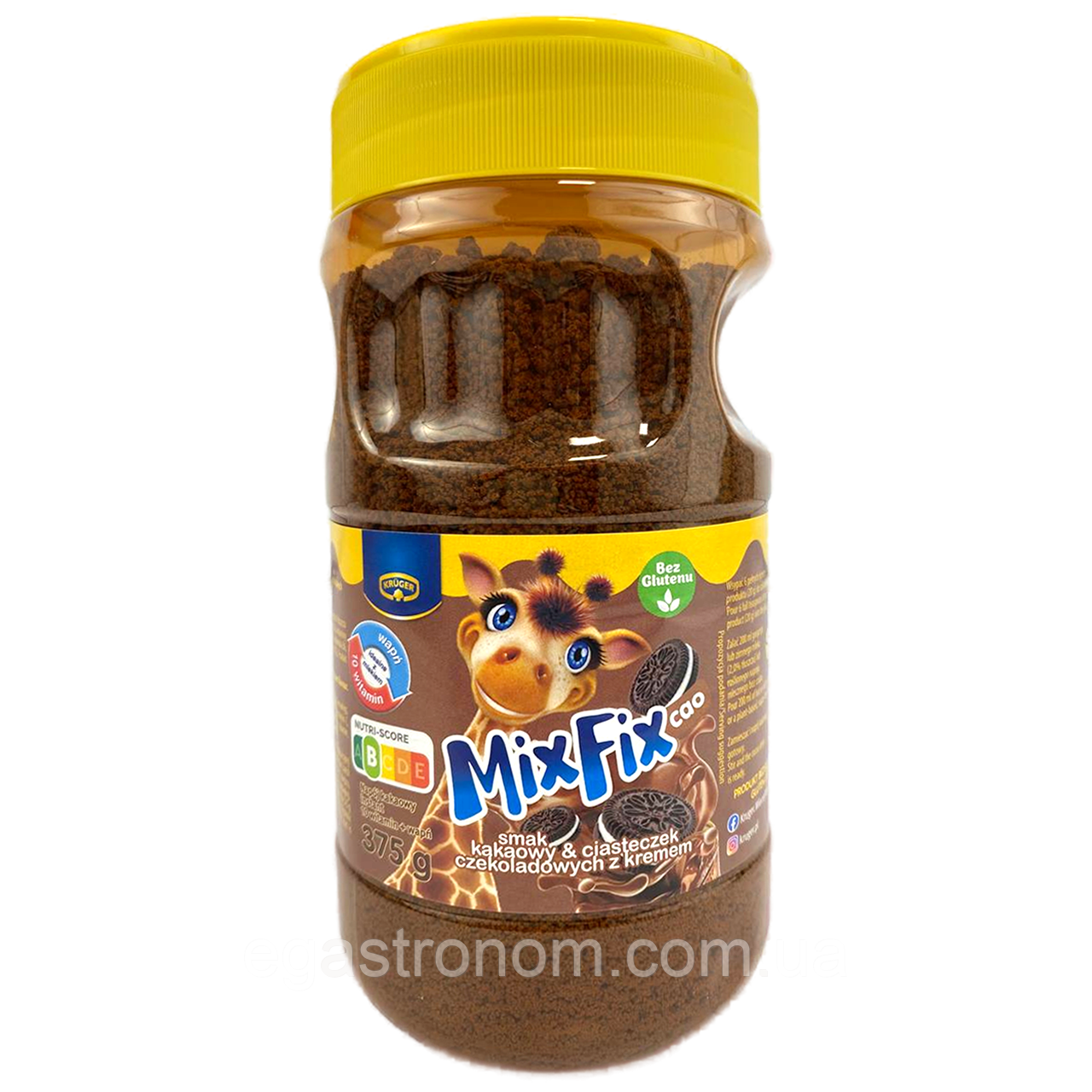 Какао з вітамінами та кальцієм зі смаком печива орео Мікс Фікс Mix Fix 375g 12шт/ящ (Код: 00-00015372)