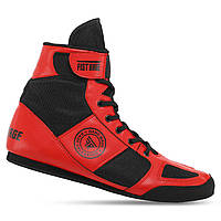 Взуття для боротьби борцівки на шнурівці FISTRAGE VL-4160-2 (розміри 35-45, червоний)