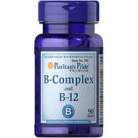 В комплекс Puritan's Pride Vitamin B-Complex And Vitamin B-12 90 Tabs DS, код: 7518956