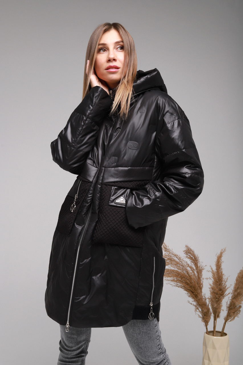 Куртка женская Visdeer 2303 48 Черный (2000989401612) (ID#2441459933 ...