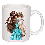 Чашка с принтом "Фея хрещена ось моя справжня чарівниця" 330мл (колір білий) (16486), фото 2