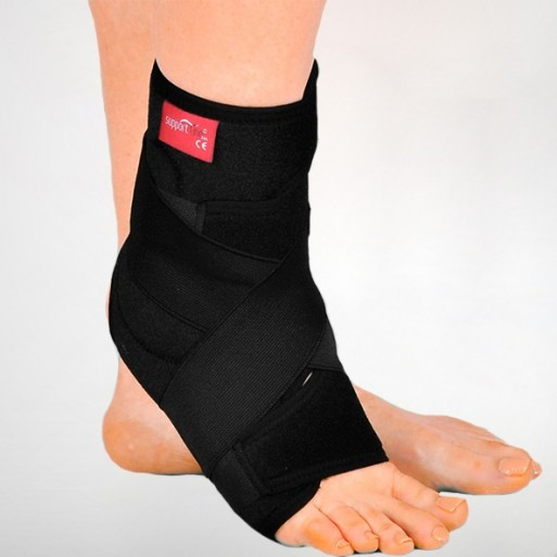 Бандаж неопреновий на гомілковостоп із пластиковими вставками Orthopoint ERSA-214 тип "Вісімка", двосторонній