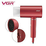 Фен для сушіння волосся професійний із трьома режимами нагрівання, потужний якісний для укладання VGR V-431, фото 5