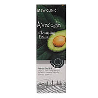 Очищувальна пінка з екстрактом авокадо 3W Clinic Avocado Cleansing Foam 100 мл, фото 3