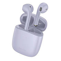 Бездротові навушники Bluetooth 5.0 TWS IP54 фіолетові Baseus Encok W04 NGTW030105