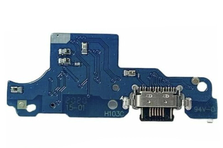 Шлейф для Motorola XT2083 Moto G9 Play, з роз'ємом заряджання, з мікрофоном, плата заряджання, фото 1